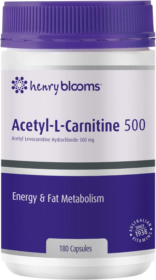 Acetyl L Carnitine 500 Vegetarian 180 Capsules
