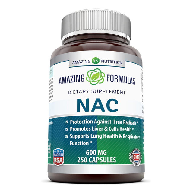 Amazing Nutrition NAC Dietary Supplement, 600 Mg, 250 Capsules