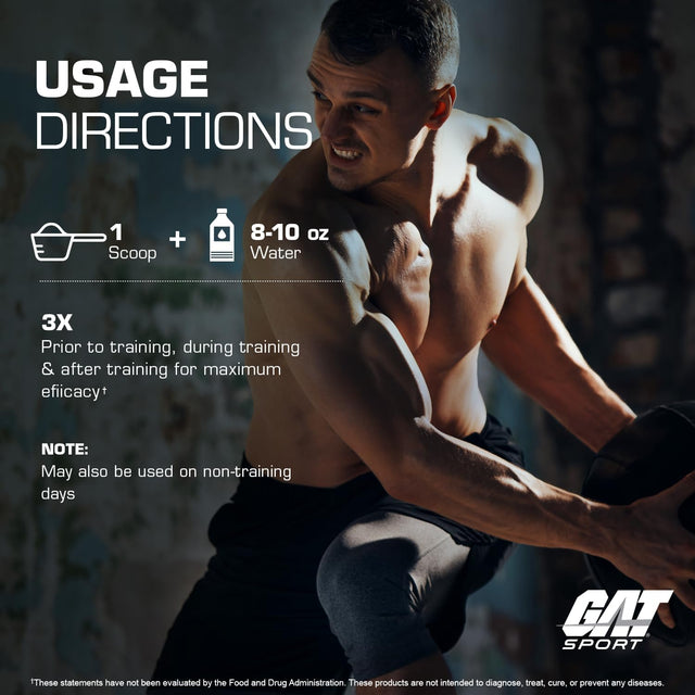 GAT SPORT Flexx Eaas + Hydration, Advanced Essential Amino Acids, 30 Servings (Blue Razz)