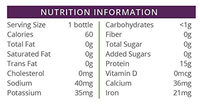 Fit Wise High Protein ORANGE Shot (4 Pack Bottles)
