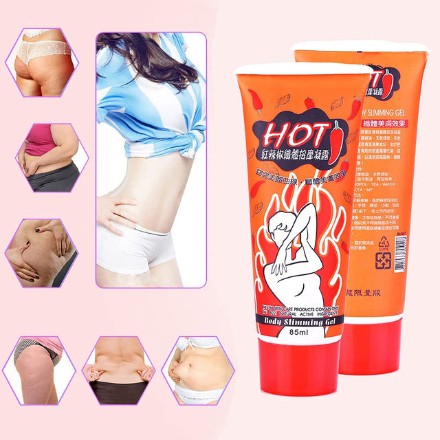 FILFEEL Slimming Cream, Red Pepper Body Weight Loss Massage Fat Heat Gel Cream