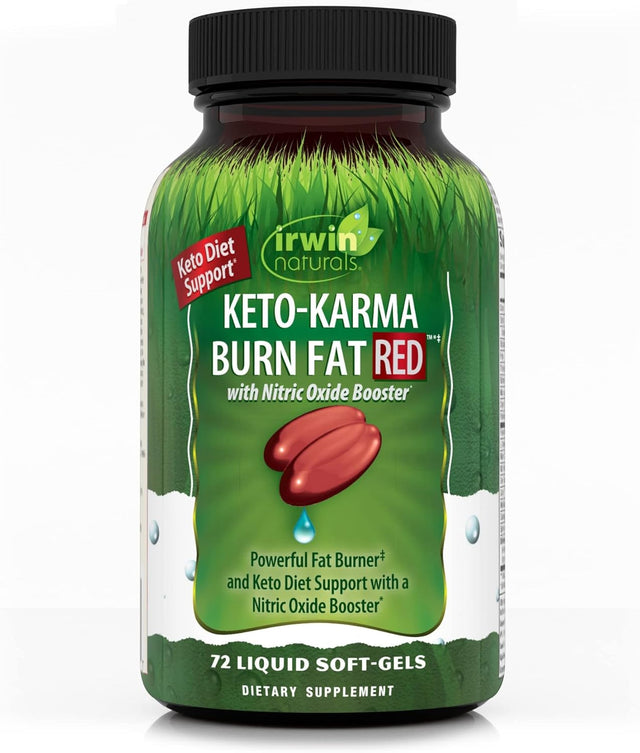 Irwin Naturals, Keto-Karma Burn Fat Red, 72 Count