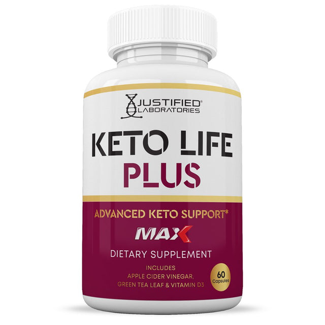 Keto Life plus Max Pills Keto ACV MAX Pills 1675Mg Dietary Supplement 60 Capsules