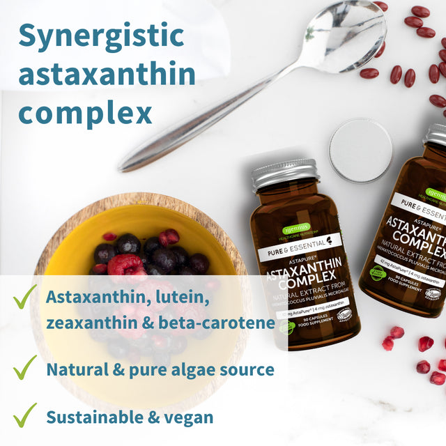 Igennus Astaxanthin Complex, 42Mg Astapure Delivering 4Mg Astaxanthin, 90 Vegan Capsules