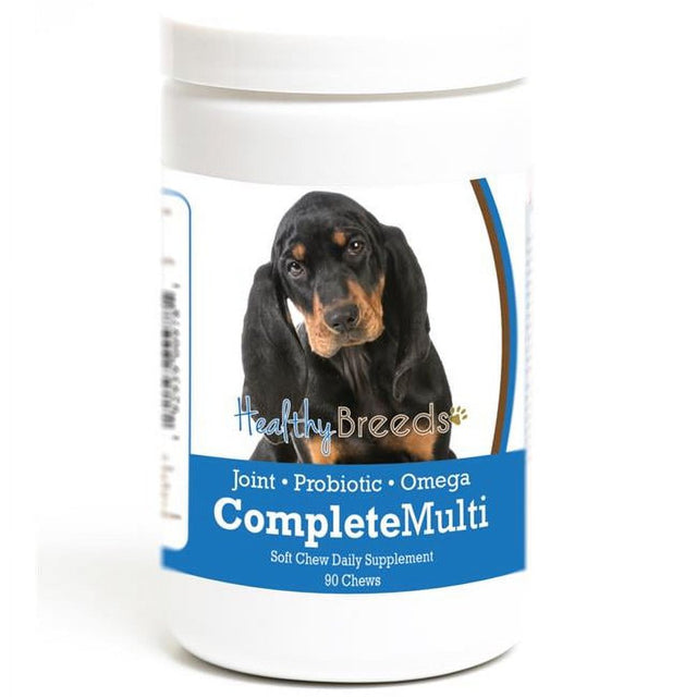 Healthy Breeds 192959009781 Black & Tan Coonhound All in One Multivitamin Soft Chew - 90 Count