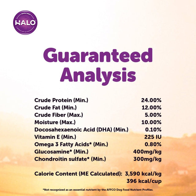 Halo Purely for Pets Duck, Liver and Turkey Flavor Dry Dog Food, 4Lbs. Bag