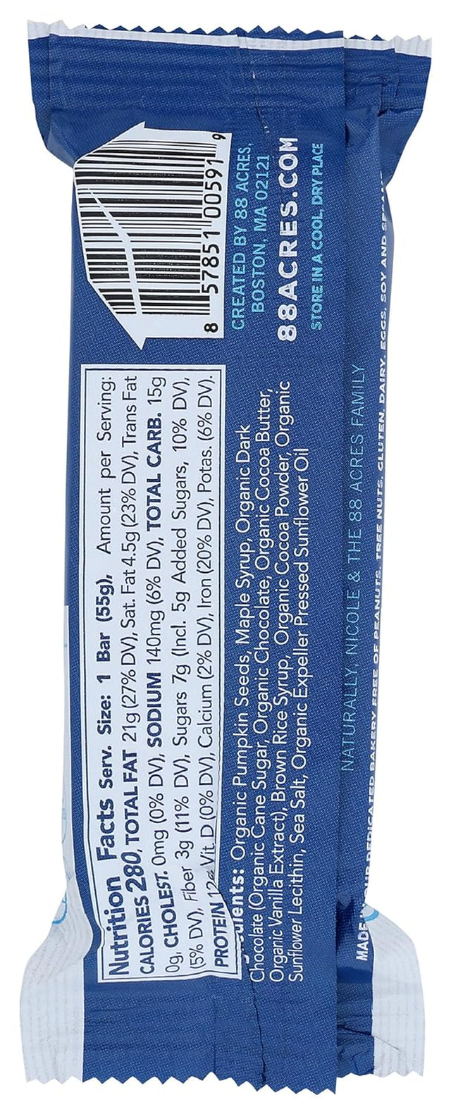 88 ACRES Dark Chocolate Brownie Seed Protein Bar, 1.9 OZ