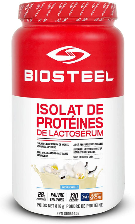 BIOSTEEL Protein Whey Isolate Vanilla, 816 GR