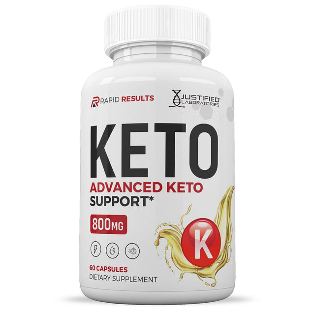 Justified Laboratories Rapid Results ACV Pills 1275Mg Stronger than Gummies Advanced Keto Support 60 Capsules