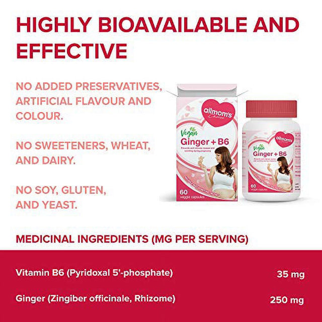 Allmom'S Choice Prenatal Vegan Ginger + B6