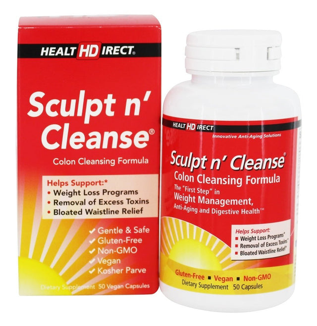 Health Direct - Sculpt N' Cleanse Colon Cleansing Formula 450 Mg. - 50 Capsules