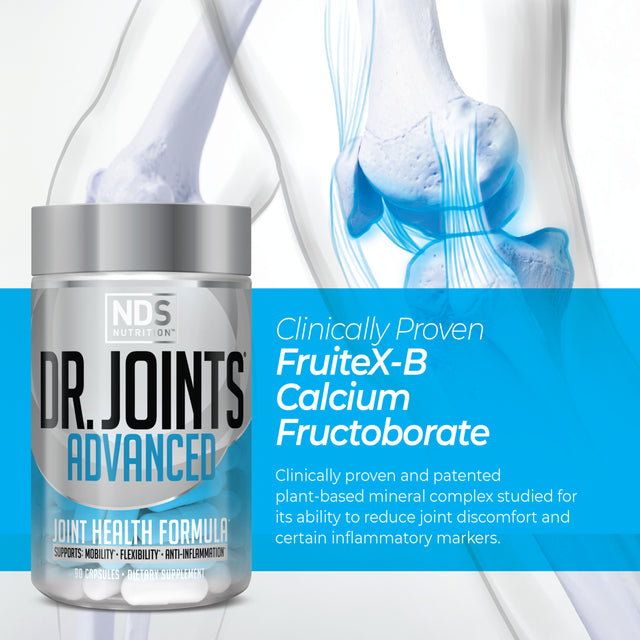 NDS Nutrition Dr. Joints - Advanced Joint Health Formula with Fruitex-B - 90 Capsules