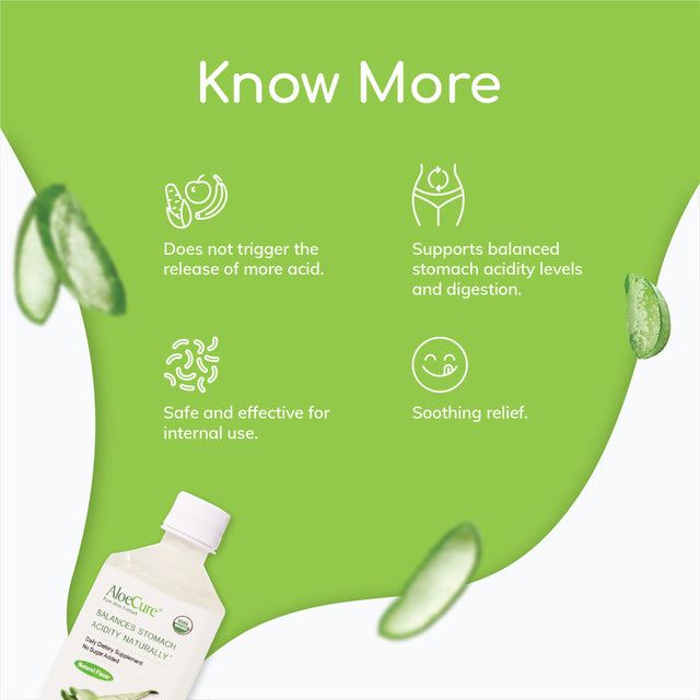 Aloecure Pure Aloe Vera Juice USDA Certified Organic, Natural Flavor Acid Buffer, 2X500Ml Bottle, Processed within 12 Hours of Harvest to Maximize Nutrients, No Charcoal Filtering-Inner Leaf