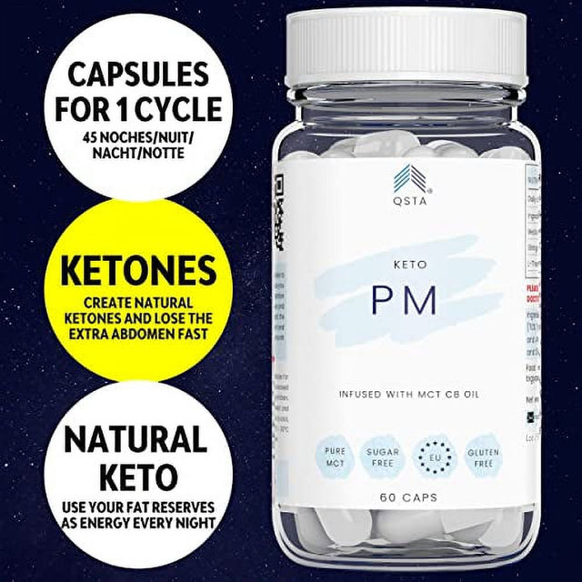 Keto Advanced Diet Pills PM (1 Month) - Powerful and Fast Keto Advanced Night Quick Shred Pills for Men & Women, No Exercise, No Additives, 100% Natural + Ebook Recipes + Personalisation Service