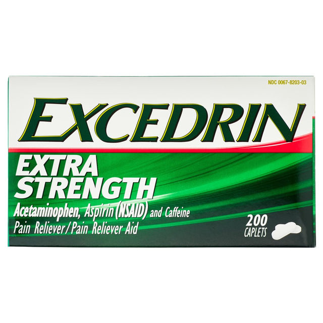 Excedrin Game over for Headaches Limited Edition Extra Strength Pain Relief Caplets for Headache Relief, Temporarily Relieves Minor Aches and Pains Due to Headache – 200 Count