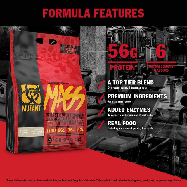 Fit Foods Mutant Mass, Triple Chocolate, 2.2 Kg