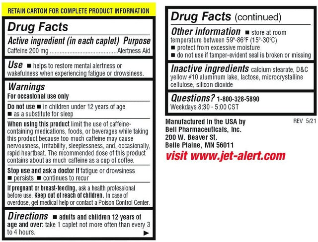 Jet-Alert Energy Stimulant Caffeine Pills, 200Mg, 90 Count
