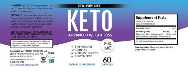 Keto Advanced Weight Loss (120 Capsules)