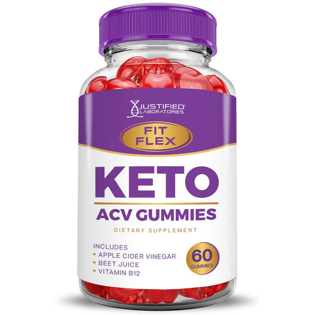 Fit Flex Keto ACV Gummies 1000MG Dietary Supplement 60 Gummys