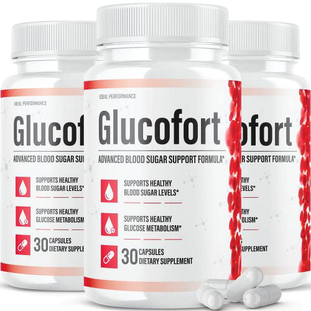 IDEAL PERFORMANCE (Official) Glucofort Supplement Support Formula (3 Pack)