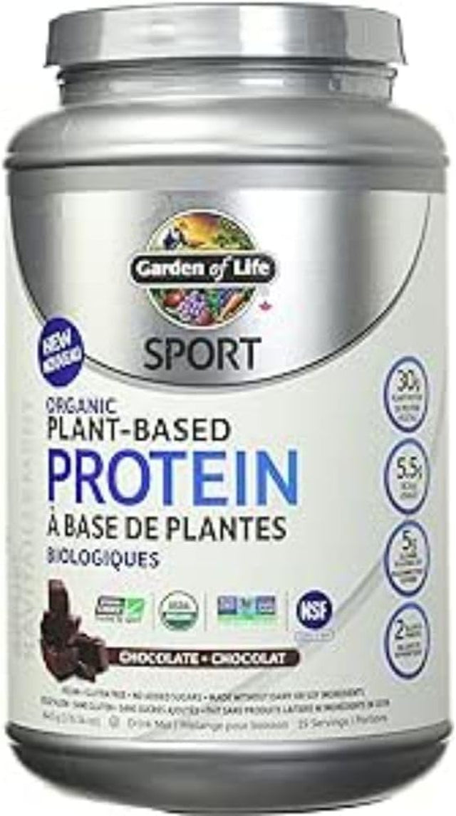 Garden of Life Organic Chocolate Sport Plant Protein, 840 GR