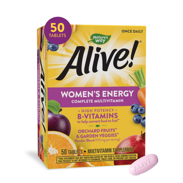 Alive! Women'S Energy Complete Daily Multivitamin Tablets, 50 Count