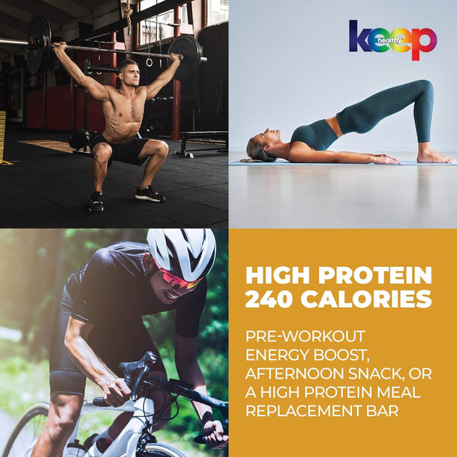 Keep Healthy Low Glycemic Bar - Chocolate Coconut - 12G Plant Based Protein, Low Sugar, Organic, Vegan, Gluten Free, Soy Free, Dairy Free Protein Bar (12 Bars)