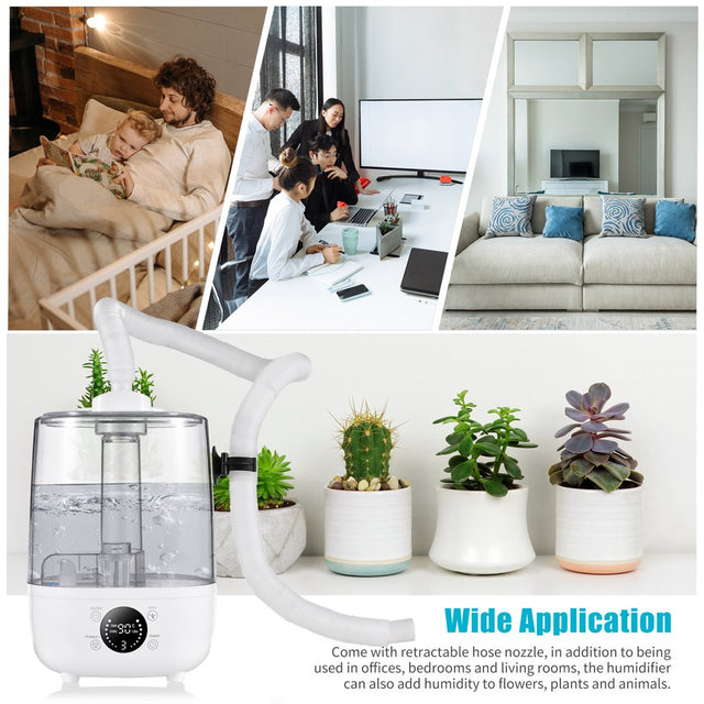 Irishom Humidifier, 4L Humidifier for Room Touch Whole House Humidifiers 3 Mist Modes Auto Standby Mode, with Remote Control / Ultra Quiet Timer