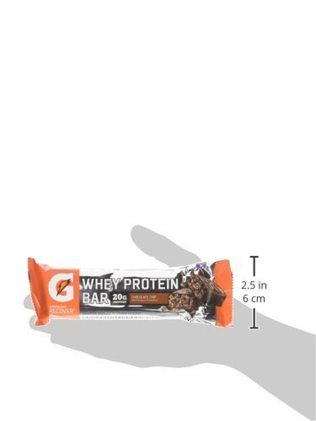 Gatorade Recover, Whey Protein Bar Chocolate Chip, Count 12 - Nutrition Bar with Protein / Grab Varieties & Flavors