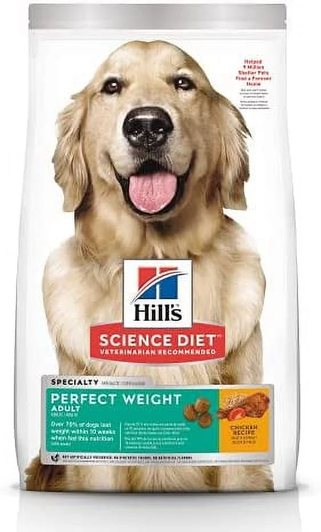Hill'S Science Diet Dry Dog Food, Adult, Perfect Weight, Chicken Recipe, 15 Lb Bag