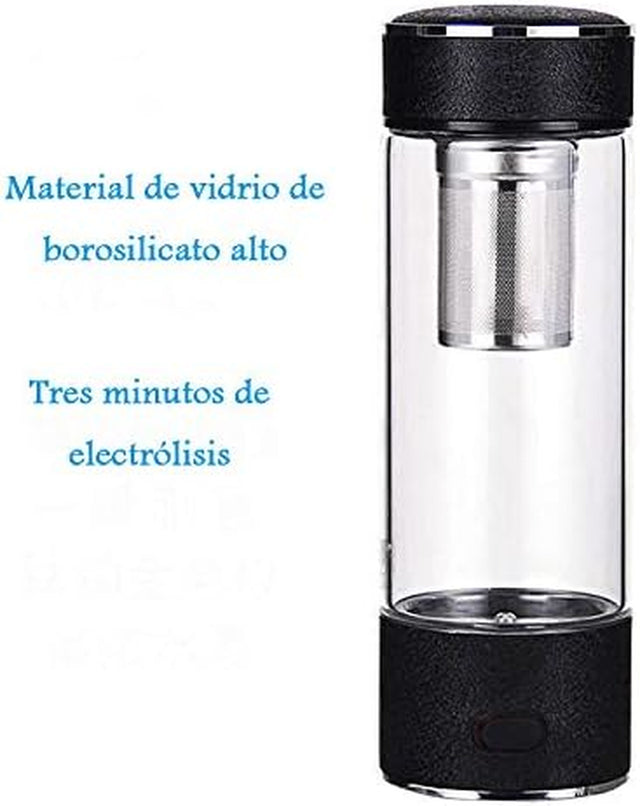 High Concentration Hydrogen-Rich Water Cup SPE Ion Membrane Alkaline Water Purifier Micro-Electrolysis Water Glass 450Ml