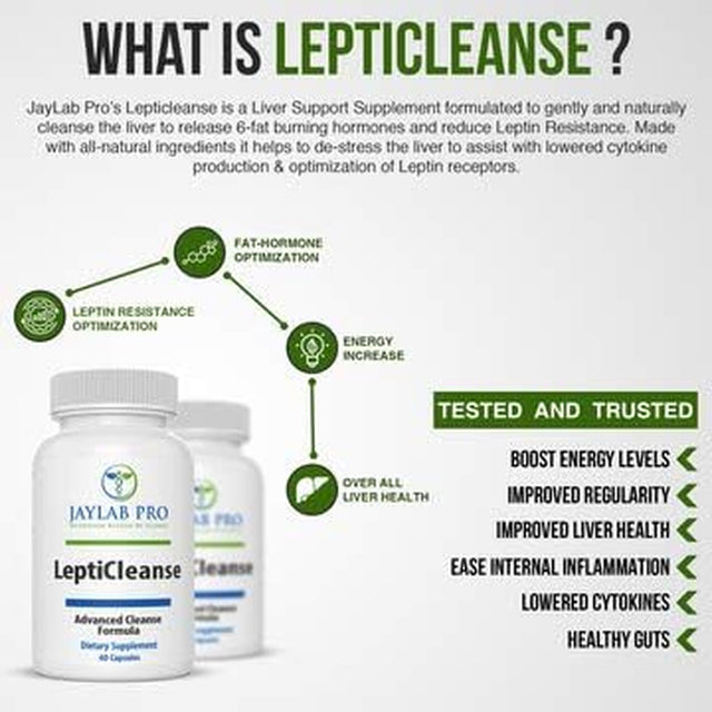 Lepticleanse-Natural Liver Detox Formula and Digestive Cleanse for Leptin Resistance Support
