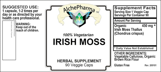 Irish Moss (Organic Irish Moss Thallus) 450Mg Vcaps
