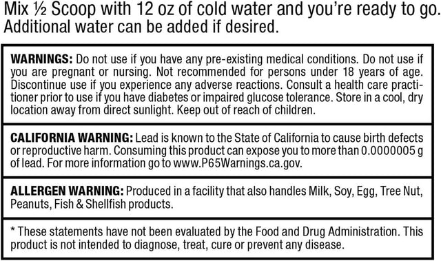ALLMAX CARBION+, Blue Ice - 725 G - High-Performance Training Fuel - Boosts Hydration, Performance & Recovery - with 25 G Carbs & Zero Sugar - 25 Servings
