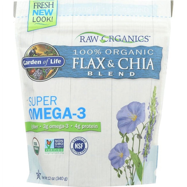 Garden of Life Garden of Life Raw Organics Flax & Chia Blend, 12 Oz