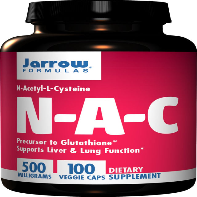 Jarrow Formulas N-A-C (N-Acetyl-L-Cysteine), Supports Liver & Lung Function, 500 Mg, 100 Caps