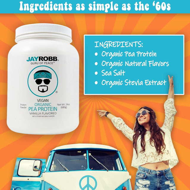 Jay Robb Organic Vegan Vanilla Pea Protein
