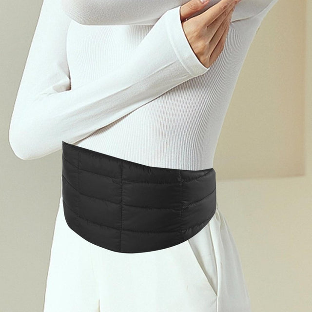 Koolsoo Waist Warmer Belly Warmer Plush Protector Keep Warm Winter Lower Soft for Waist Circumference 65~105Cm Back Brace Warmer Back