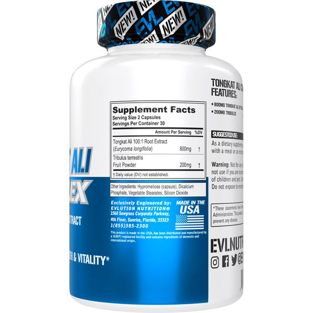 Invigorating Longjack Tongkat Ali for Men - 100:1 Tongkat Ali Extract (Eurycoma Longifolia) with Tribulus Terrestris for Men - Plant Based Testosterone Booster Supplement for Men