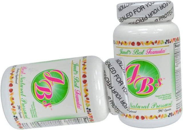 Janet'S Best Formulas Best Natural Pressure, Premium Blood Pressure Support with Hawthorn Berry and Hibiscus Powder, Helps Support Blood Circulation, 90 Capsules Blood Pressure Support Supplement