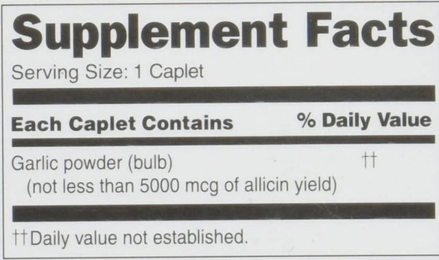 Garlique Dietary Supplement, 60 Caplets