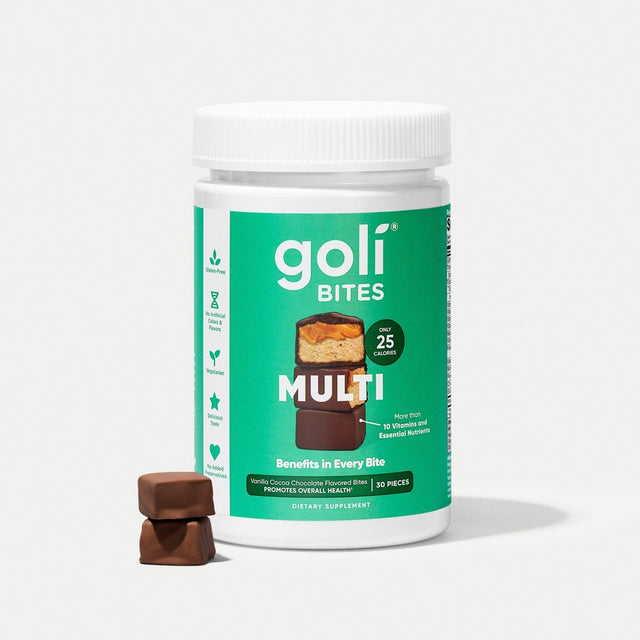 Goli Nutrition Multivitamin Bites, Vanilla Cocoa Chocolate, 30 Count