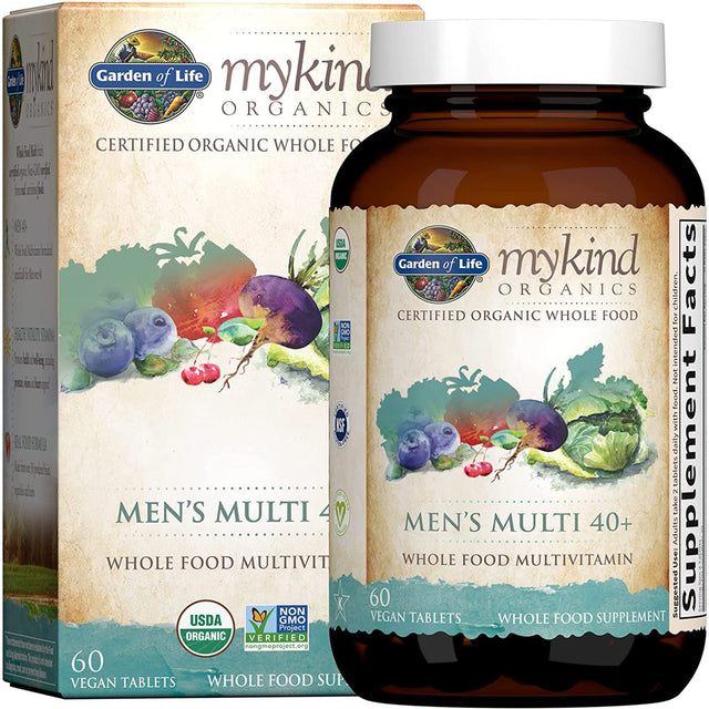 Garden of Life Mykind Organics Men'S Multi 40+ Multivitamin, 60 Ea *EN