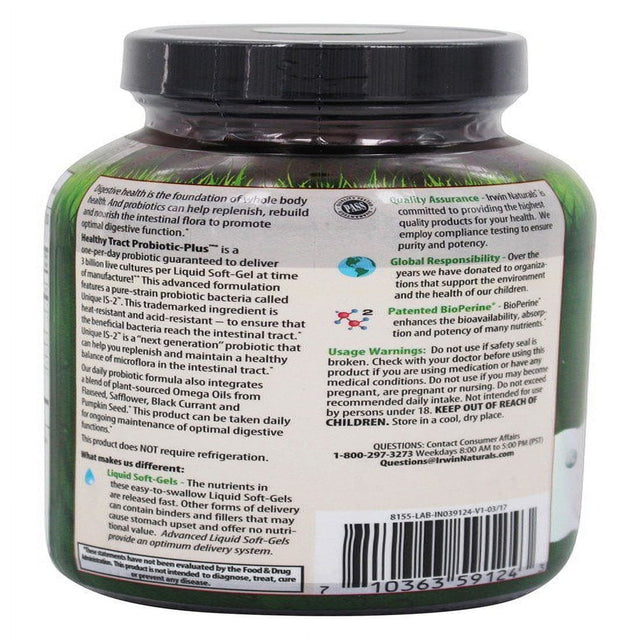 Irwin Naturals Irwin Naturals Probiotic-Plus, 60 Ea