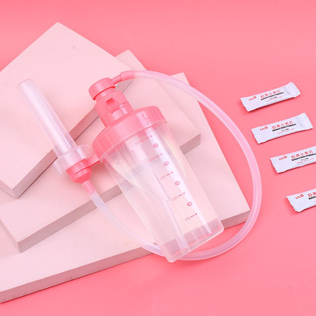 HES 350Ml/500Ml Vaginal Clearner Graduated Pump Head Soft Nozzle Healthy Butt Vagina Cleaning Products Spray for Female