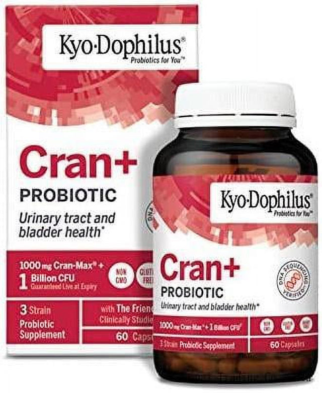 Kyo-Dophilus Cran Probiotic, Urinary Tract and Bladder Health*, 60 (Packaging May Vary)