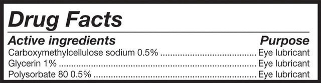 Refresh Optive Advanced Lubricant Eye Drops Preservative-Free Tears, 0.4 Ml, 30 Count