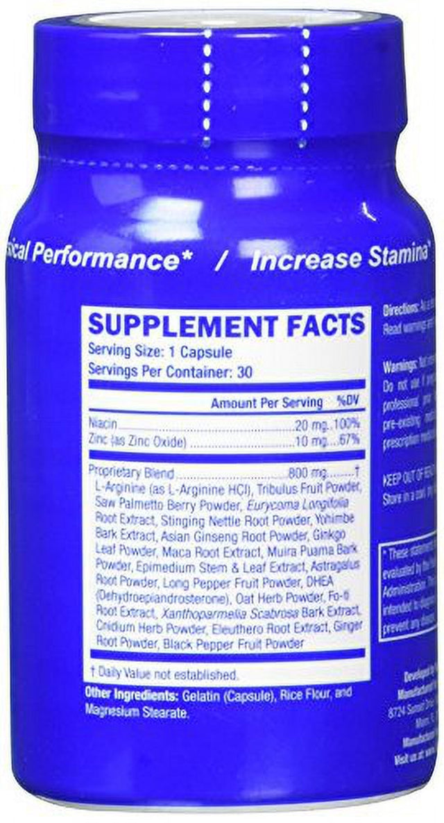 LIBISURE N.1 Test Booster - Increase Test, Energy Stamina, Size, Energy 30 Caps