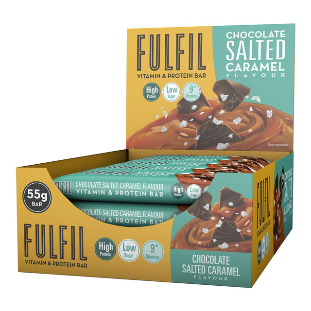 Fulfil Chocolate Salted Caramel Vitamin and Protein Bar, 825 G