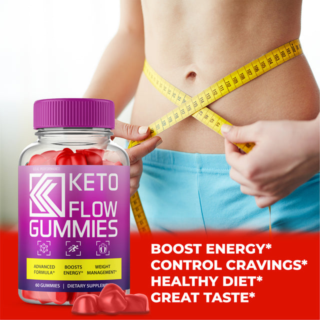 Keto Flow Gummies Keto Flow Gummy Bears for Weight Loss (2 Pack)